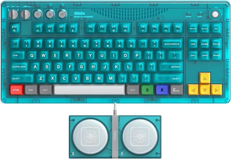 8BitDo Mechanical Keyboard Clear Blue