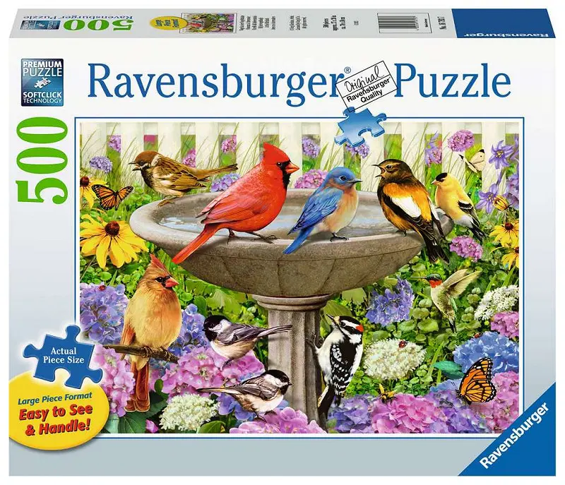 Bij het vogelbadje