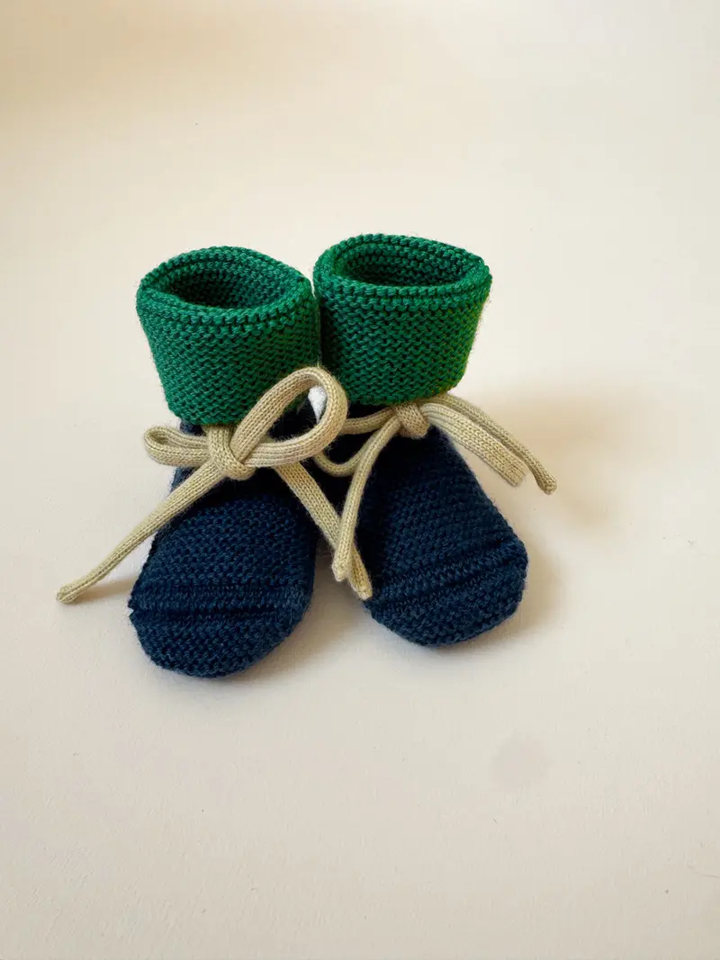 Hvid Booties Blue/Grass