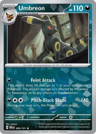 Prismatic Evolutions - 059/131 - Umbreon - Master Ball Reverse Holo