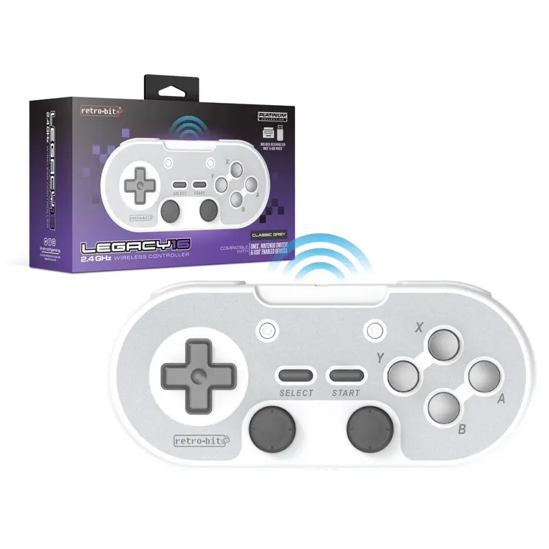 Retro-Bit Legacy 16 wireless controller grey
