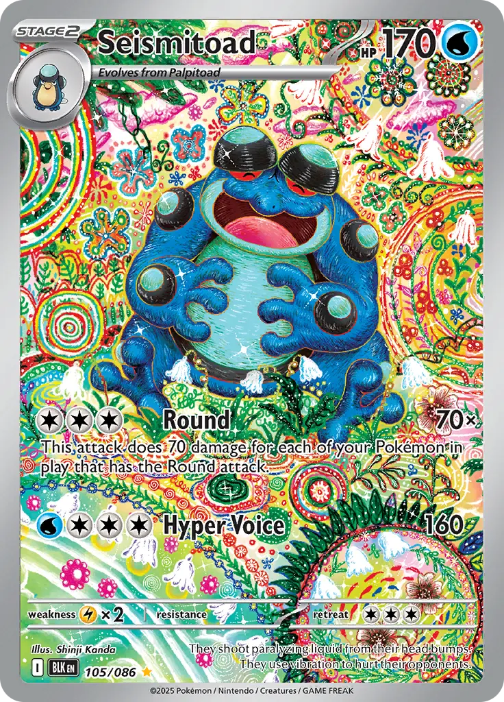 Seismitoad BLK 105/086