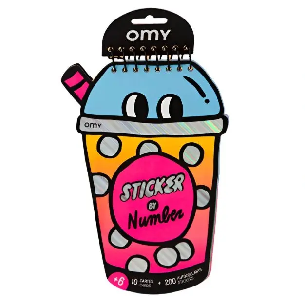 Sticker By Number Notebook - Bubble Tea
